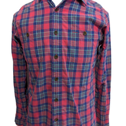 Chemise Polo Ralph Lauren Shirt S Tartan Rouge Bleu Vert Sans Logo Col Classique