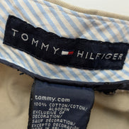 Pantalon Chino Tommy Hilfiger à Pinces Coupe Vintage Crème W34 L32