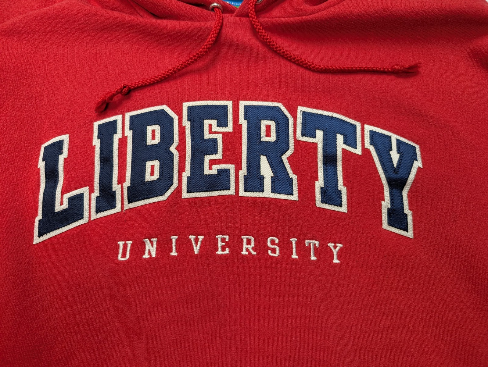 ➜ Sweat à Capuche Champion Vintage - Liberty University - Rouge - Taille L