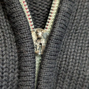 Cardigan Lauren Ralph Lauren femme L noir coton zippé écusson brodé 