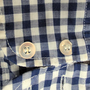 Chemise Levi's western vintage L bleu carreaux col pointu manches longues