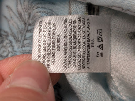 Chemise hawaïenne Georges palmiers manches courtes taille L