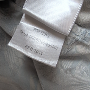 Chemise Hawaïenne JoS.A.Bank XL 100% Soie Bleue Feuillage Manches Courtes