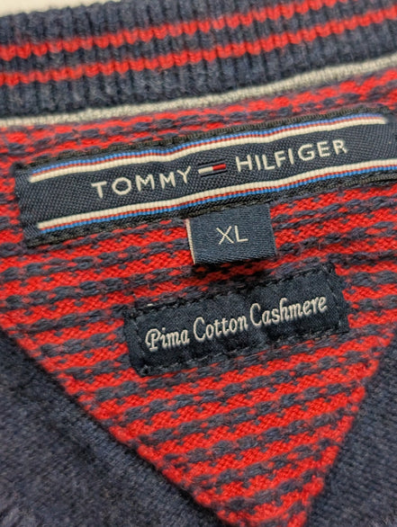Pull Tommy Hilfiger Homme Bleu - Pima Cotton & Cashmere Blend - Taille XL