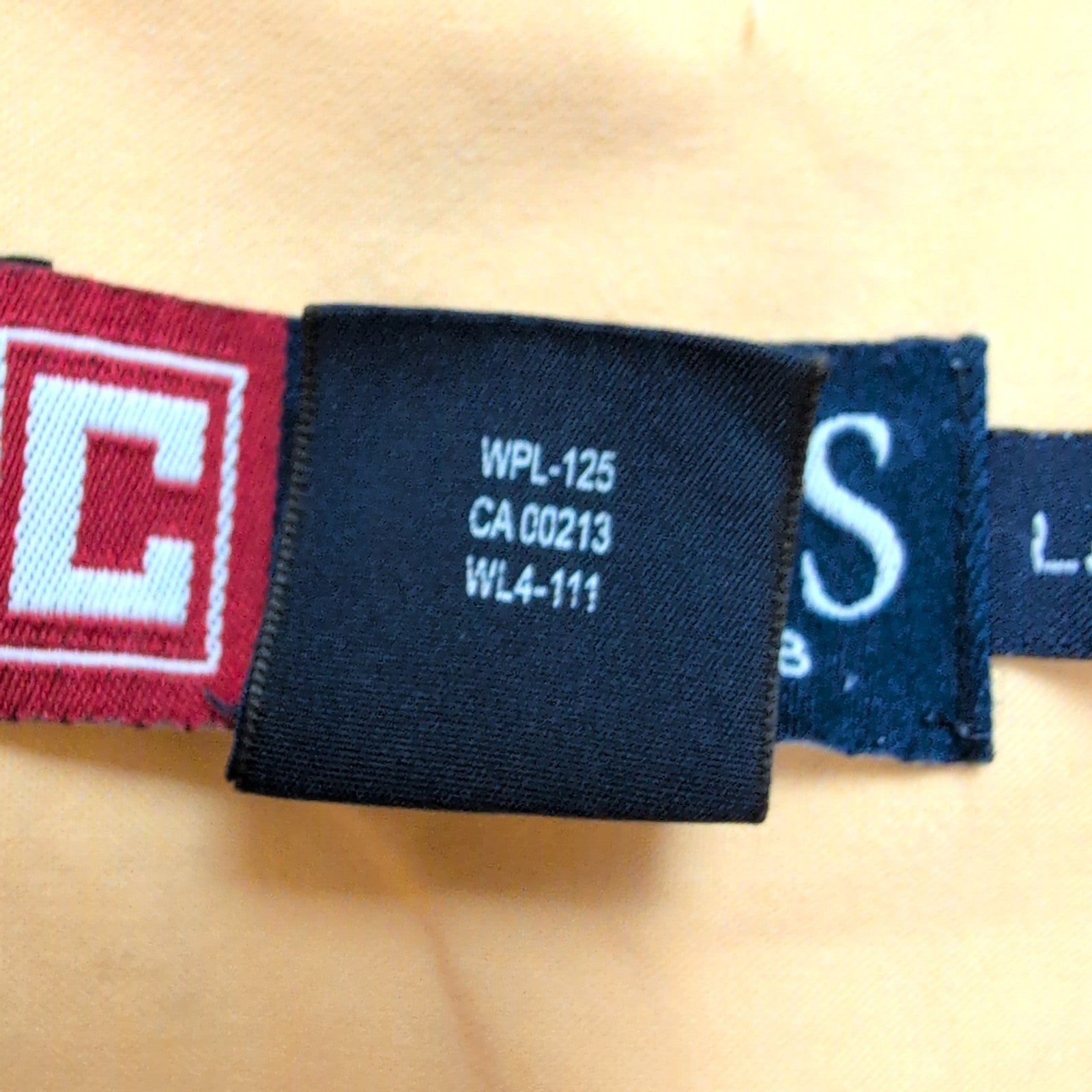 Chemise Chaps jaune pastel avec poche et logo manches courtes coton taille L