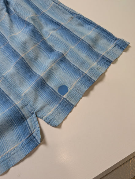 Chemise Patagonia bleue à carreaux manches courtes taille XL #277msch