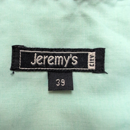Chemise Jeremy's taille 39 M vert pâle manches courtes coton polyester