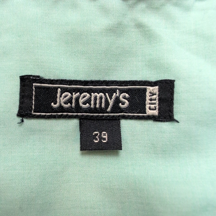 Chemise Jeremy's taille 39 M vert pâle manches courtes coton polyester