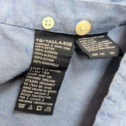 Chemise Nautica XL Bleu Uni Hong Kong 100% Coton manches longues