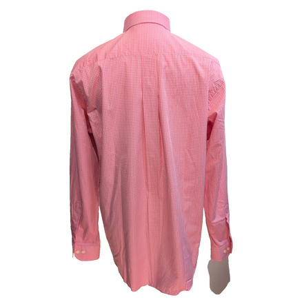 Chemise Peter & Sons New York L Rose Carreaux 100% Coton Neuve Sans Étiquette