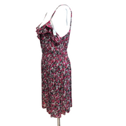 Robe d'été George Fleurie Rose Gris Bretelles Réglables Taille L