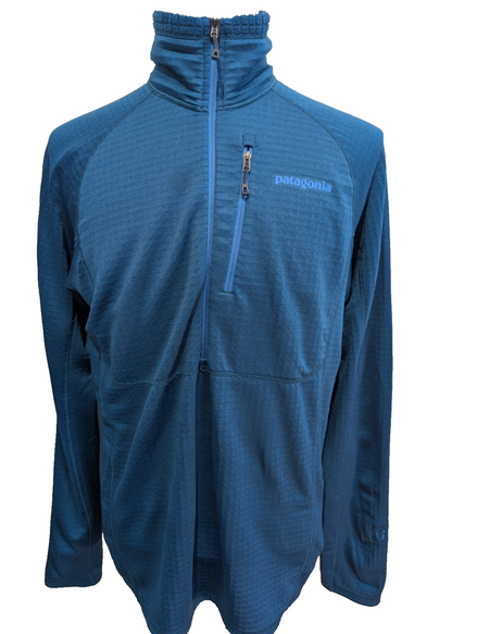 Sweat Polaire Patagonia Polartec Vert Poche Zippée - Homme Taille M