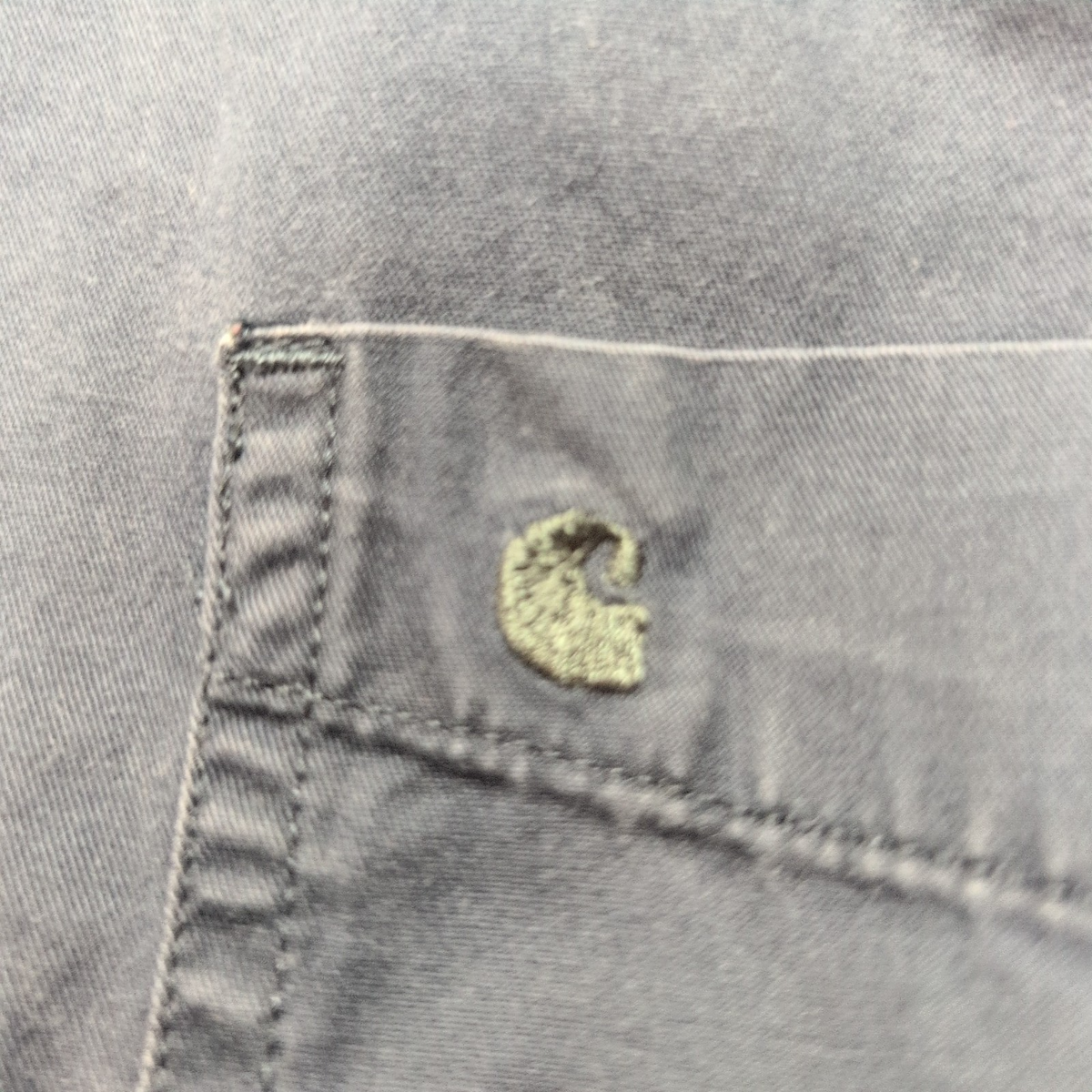 Chemise Carhartt 2XLT Relaxed Fit Bleu Marine Manches Courtes 100% Coton