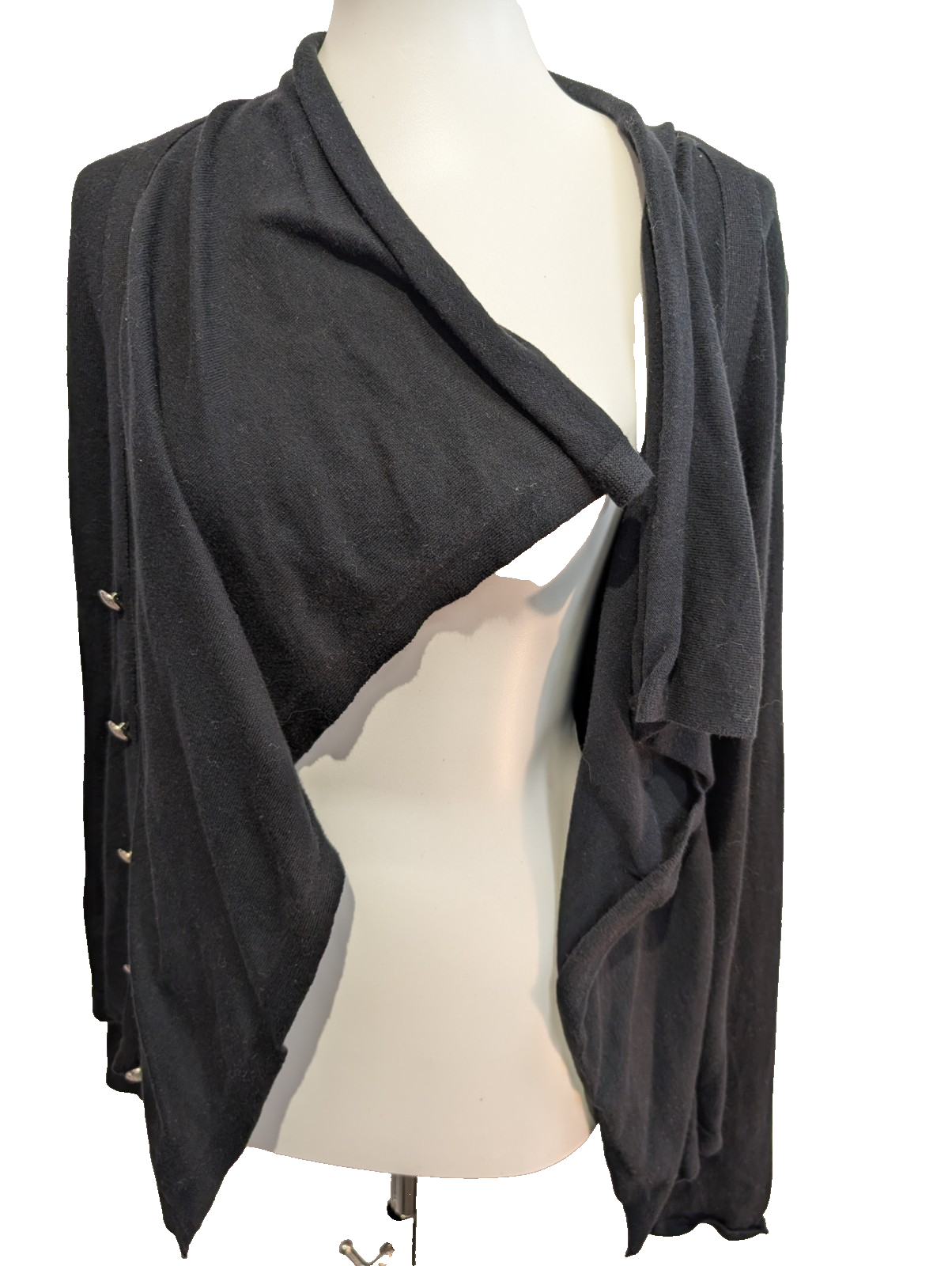 Gilet Boutonné Chaps Bleu Marine - Coton & Nylon - Taille XL Femme