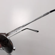 Lunettes de soleil Y2K Style Rétro Minimaliste Branche Fine métal gris
