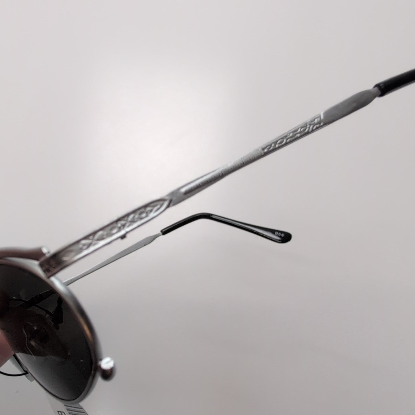 Lunettes de soleil Y2K Style Rétro Minimaliste Branche Fine métal gris