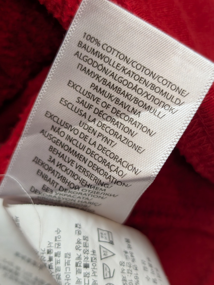 Veste à Capuche Zippée Polo Ralph Lauren Rouge Logo Marine - Taille XL 18-20