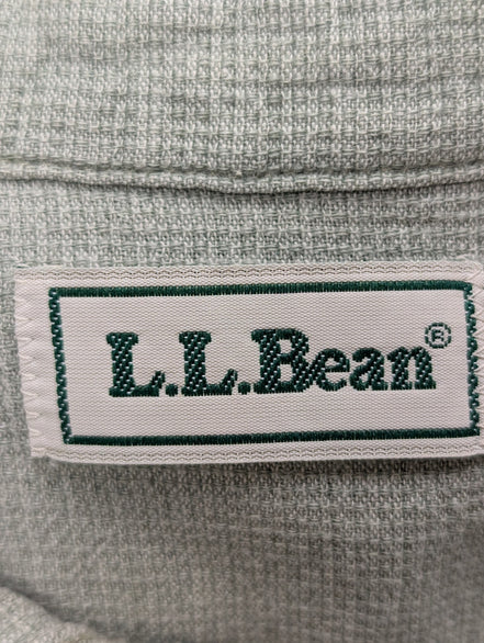 Chemise 2 poches L.L. Bean verte pâle manches courtes taille XL