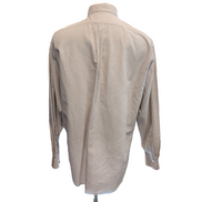 Chemise Ralph Lauren L Oxford Bordeaux clair à Rayures Vintage Manches courtes