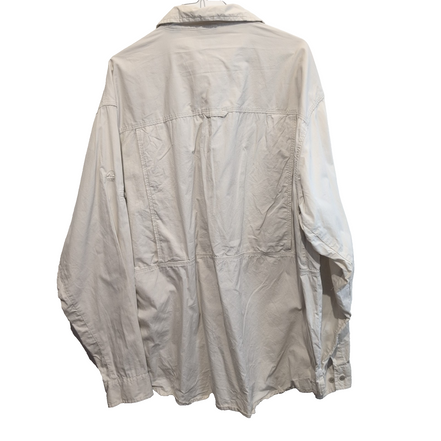 Chemise Wrangler beige crème manches longues retroussables taille XL
