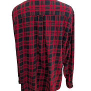 🧣 CHEMISE FLANELLE PERFORMANCE CHAPS XL/XXL CARREAUX ROUGE NOIR LOGO BRODÉ
