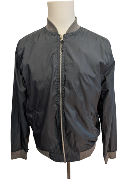 Blouson Bomber Jacket Noir M Veste Aviateur Homme Varsity Old Navy