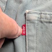 Levi’s 501 Jean W38 L34 Kaki Vintage Pantalon Droit Bouton Homme