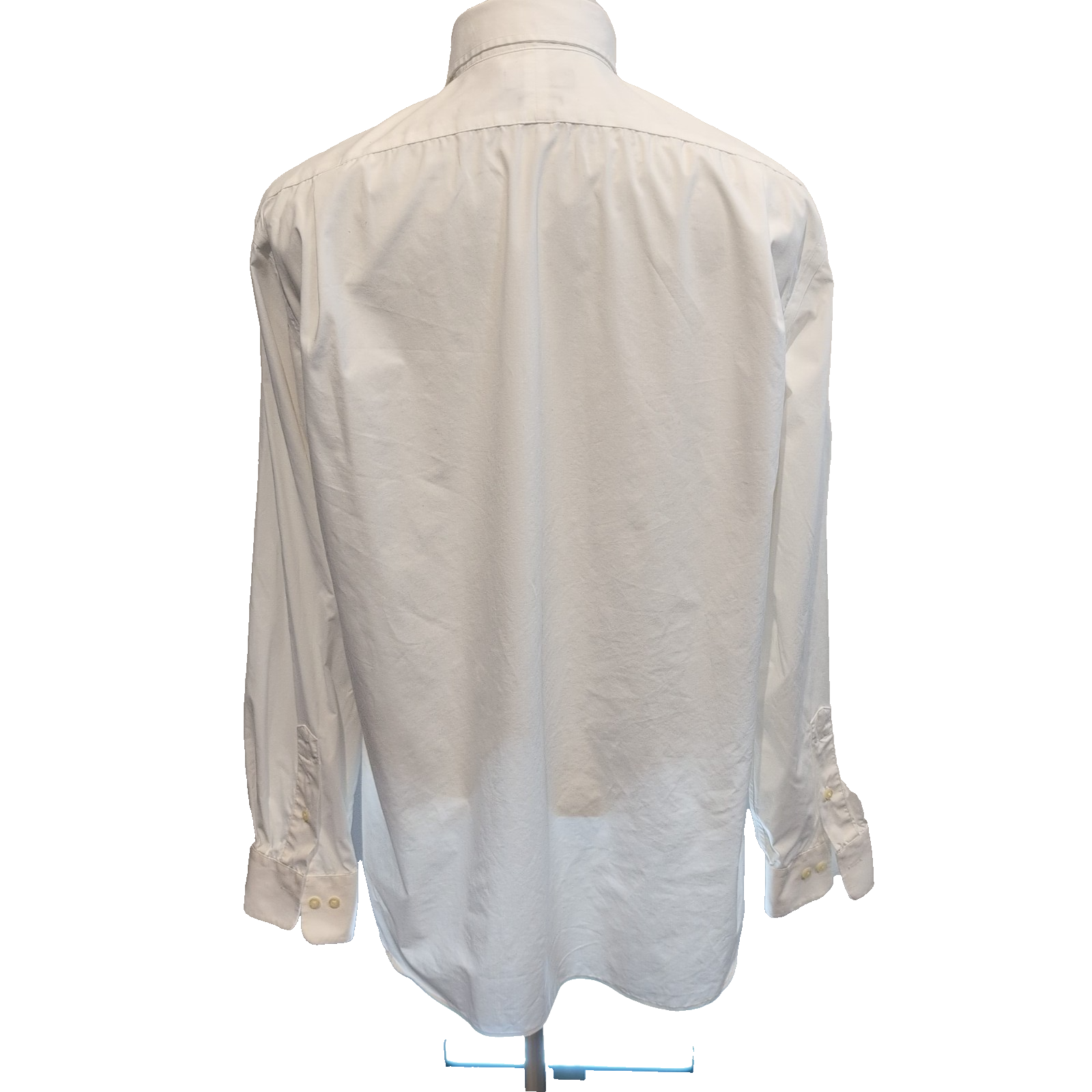 Chemise Polo Ralph Lauren L/XL Custom Fit Easy Care Blanche Logo Bleu QR