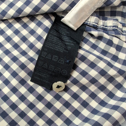 Chemise Tommy Hilfiger à Petits Carreaux Bleu et Blanc - Taille M