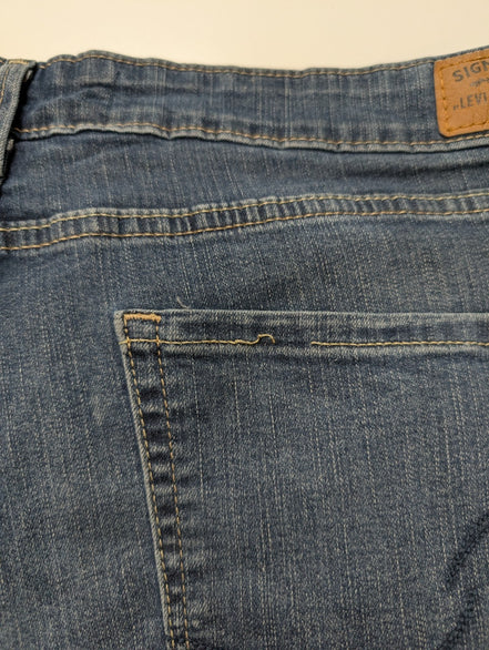 Jean Levi's Signature Femme Bleu Ultra Stretch W33 L30 État Impeccable