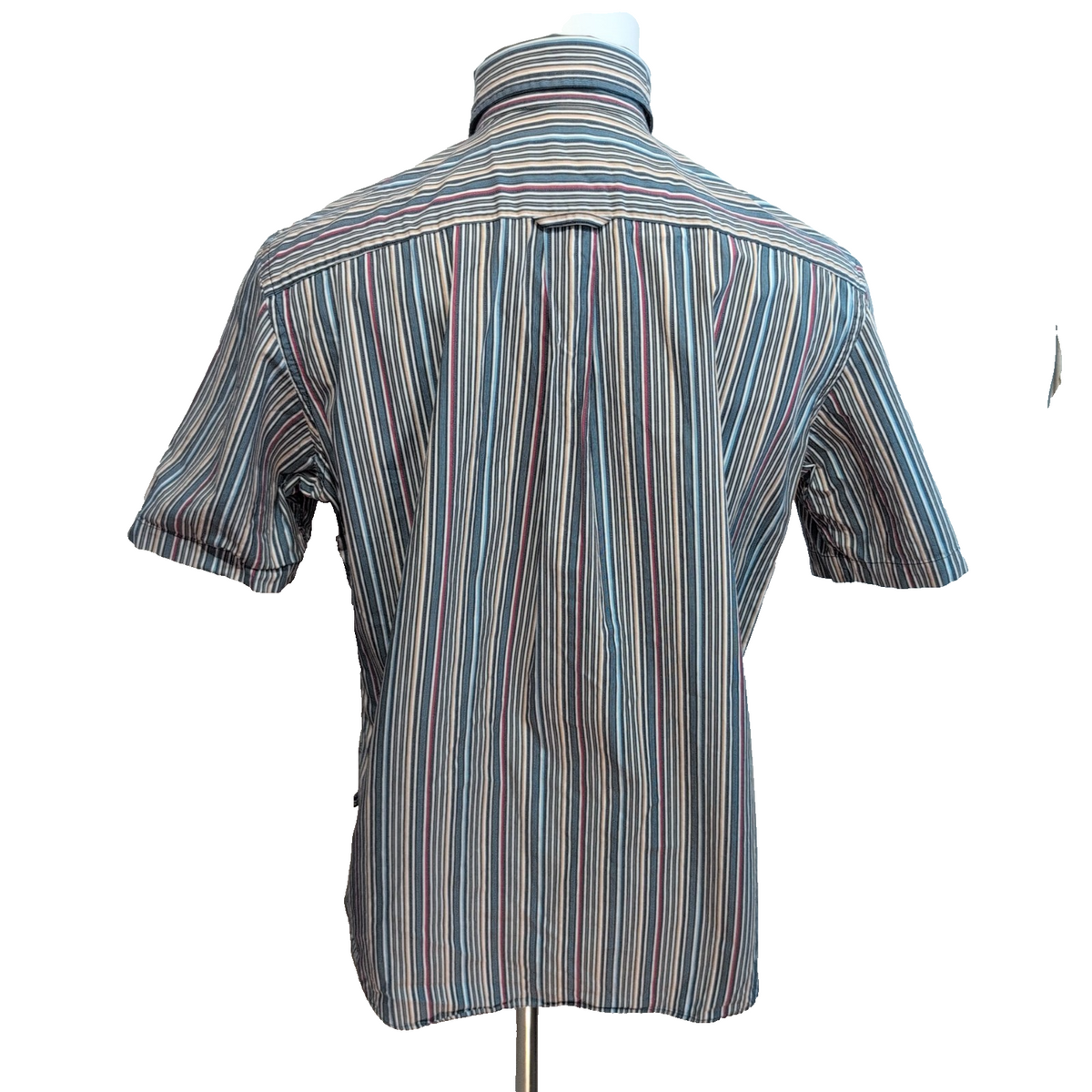 Chemise Nautica M multicolore à rayures coton manches courtes