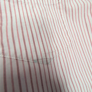 Chemise L.L. Bean blanche à rayures rouges taille L #137e