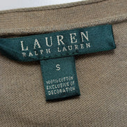 Gilet Lauren Ralph Lauren Femme Kaki Boutons Or Gravés - Taille S