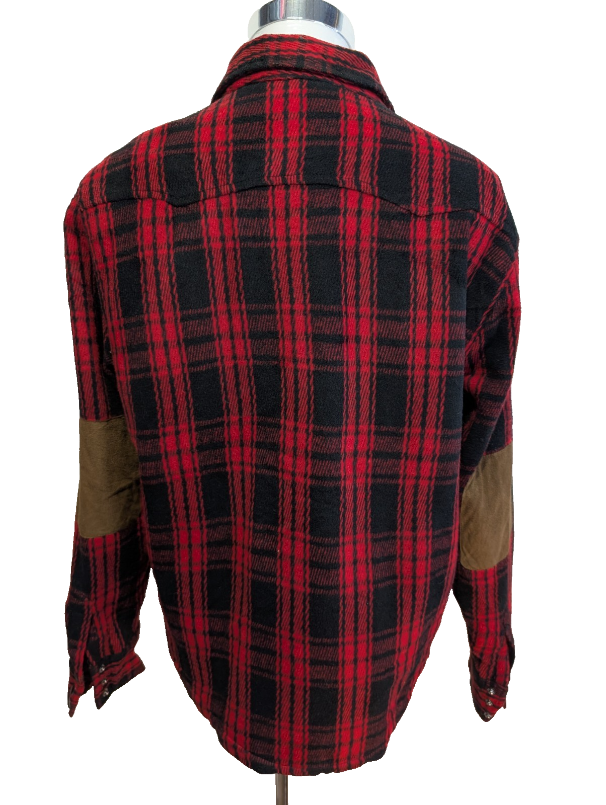 Surchemise Veste Flanelle Matelassée ROUGE AMERICAN RAG Coudières Taille L |265S