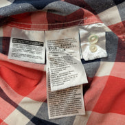 Chemise Levi's à Carreaux Rouge Blanc Bleu - Effet Lin Manches Longues T.XL
