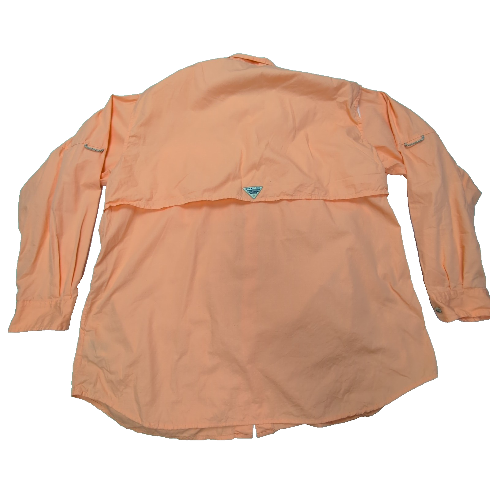 Chemise Columbia PFG orange uni manches longues taille XXL homme