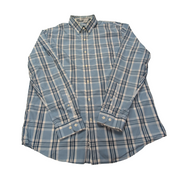 Chemise L.L Bean bleue à carreaux taille L #124e