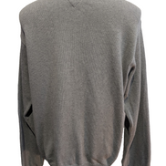 Pull Tommy Hilfiger Homme Col Rond Gris Maille Robuste - Taille XL