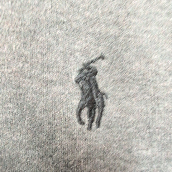 Polo Ralph Lauren Homme L Gris Logo Noir Polo Manches Courtes