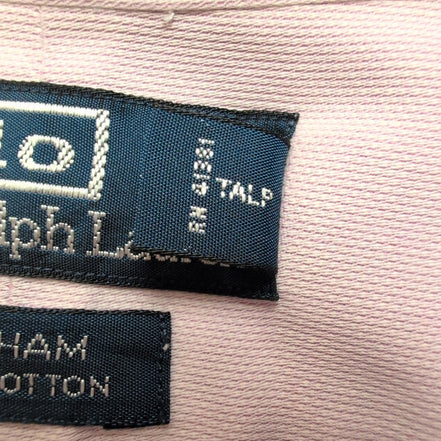 Chemise Polo Ralph Lauren Curham XL/XXL Lila Vintage Poche Coton Shirt
