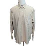 Chemise Dickies XL XXL Beige Oxford 65% Coton Poche Logo Manches Longues
