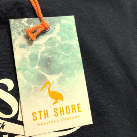 T-shirt STH Shore XL Bleu Marine Logo Surf California 100% Coton Neuf