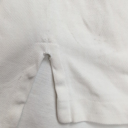 Polo Ralph Lauren Homme XL Blanc Logo Bleu Marine Polo Manches Courtes