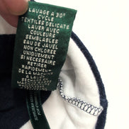 Pull Lauren Ralph Lauren L femme bleu marine blanc rayures coton maille fine