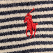Polo POLO Ralph Lauren Rayé Marine et Blanc Homme Taille S