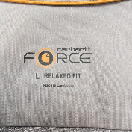 Chemise Carhartt Force L neuve gris technique manches longues outdoor