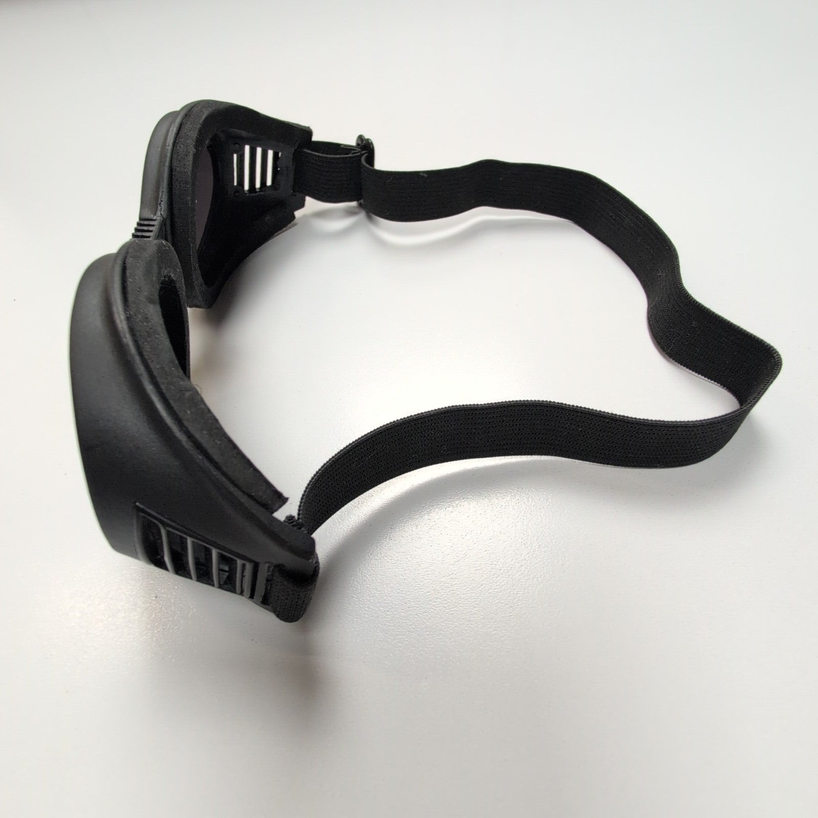 Lunettes de Ski Masque Rétro Noir Mat Verres Miroir Gris Y2K Futuriste