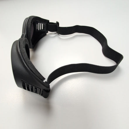 Lunettes de Ski Masque Rétro Noir Mat Verres Miroir Gris Y2K Futuriste