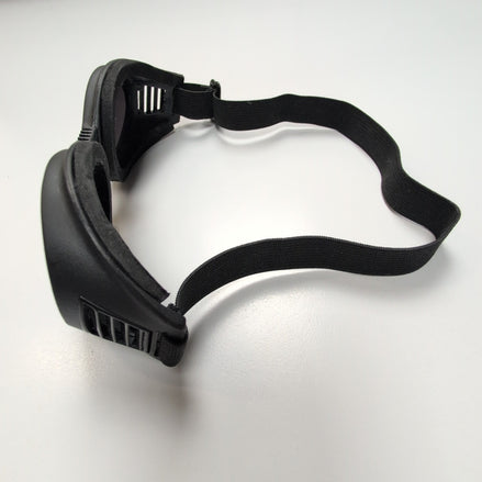 Lunettes de Ski Masque Rétro Noir Mat Verres Miroir Gris Y2K Futuriste