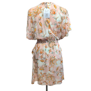 Robe Escandelle Paris T.S Rose Fleurie Viscose Neuve Avec Étiquette